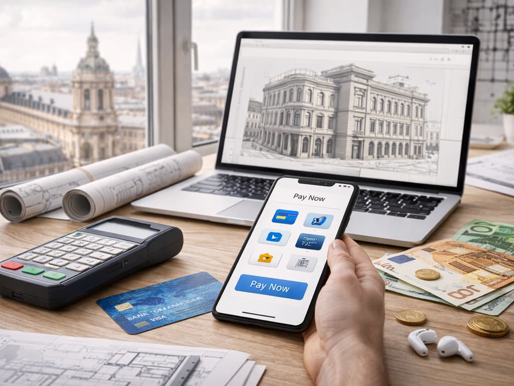 Cómo gestionan los estudios de arquitectura en Europa los pagos online